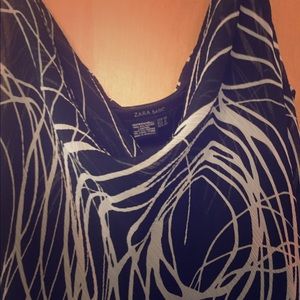 Bias cut Zara dress with draping